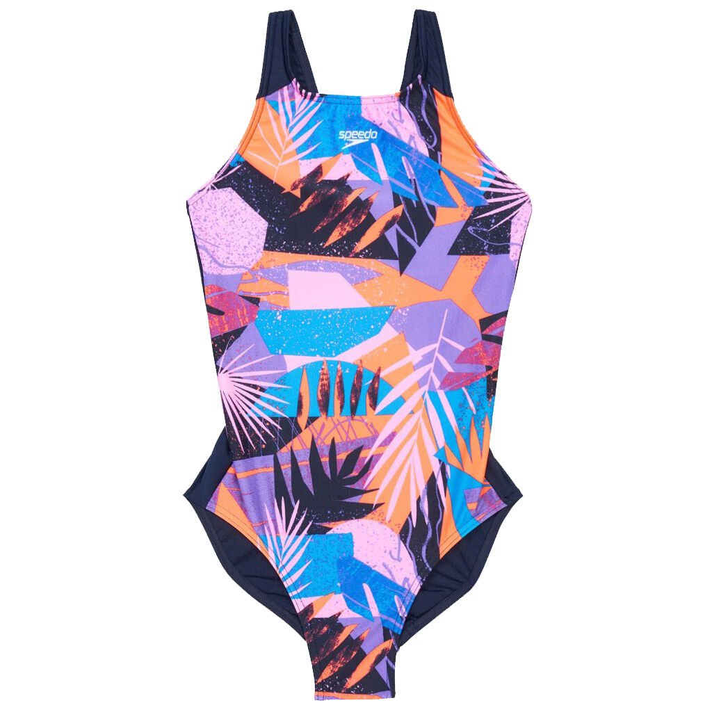 Speedo Allover Pulseback Kız Çocuk Yüzücü Mayosu