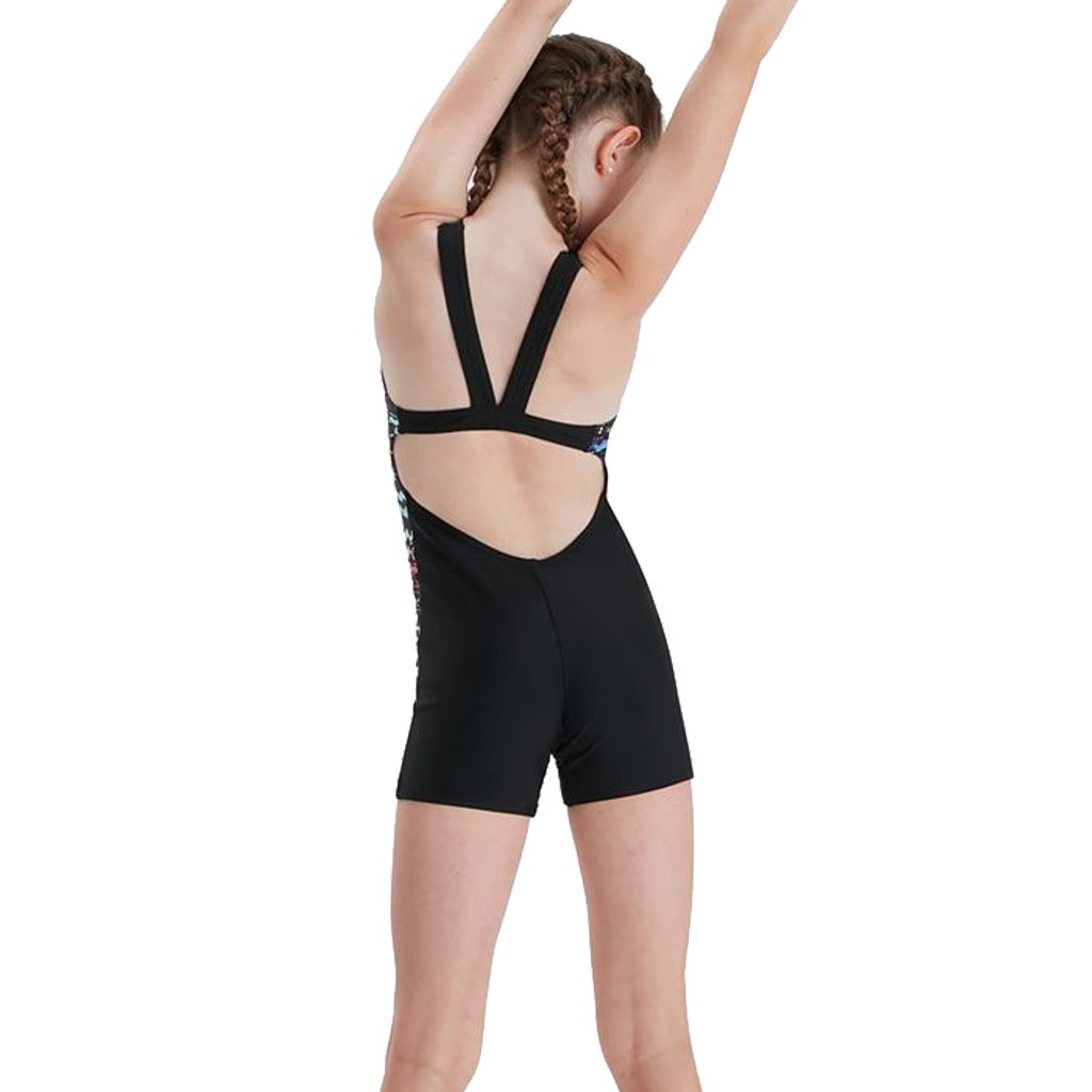 Speedo  Print Digi Panel Leaderback Çocuk Yüzücü Mayosu