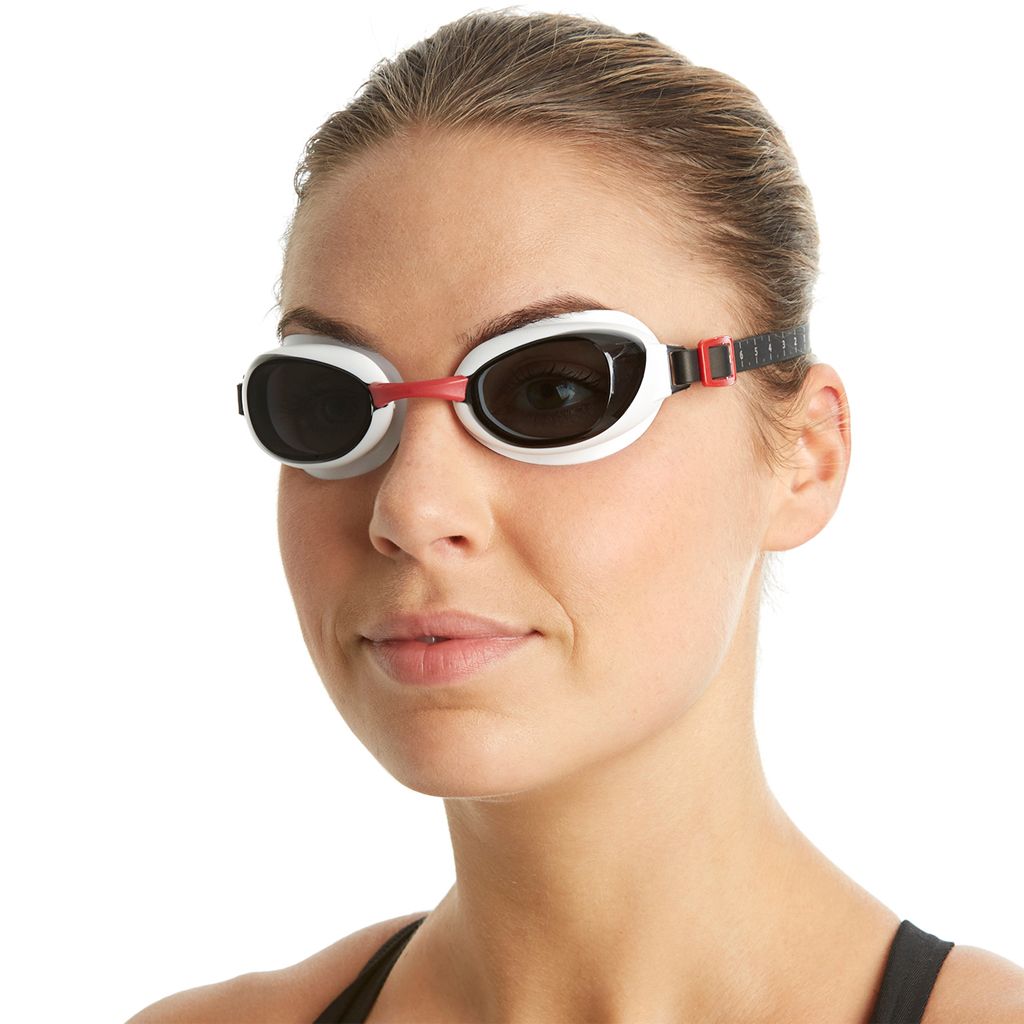 Speedo Aquapure Yüzücü Gözlüğü - Kırmızı/Gri