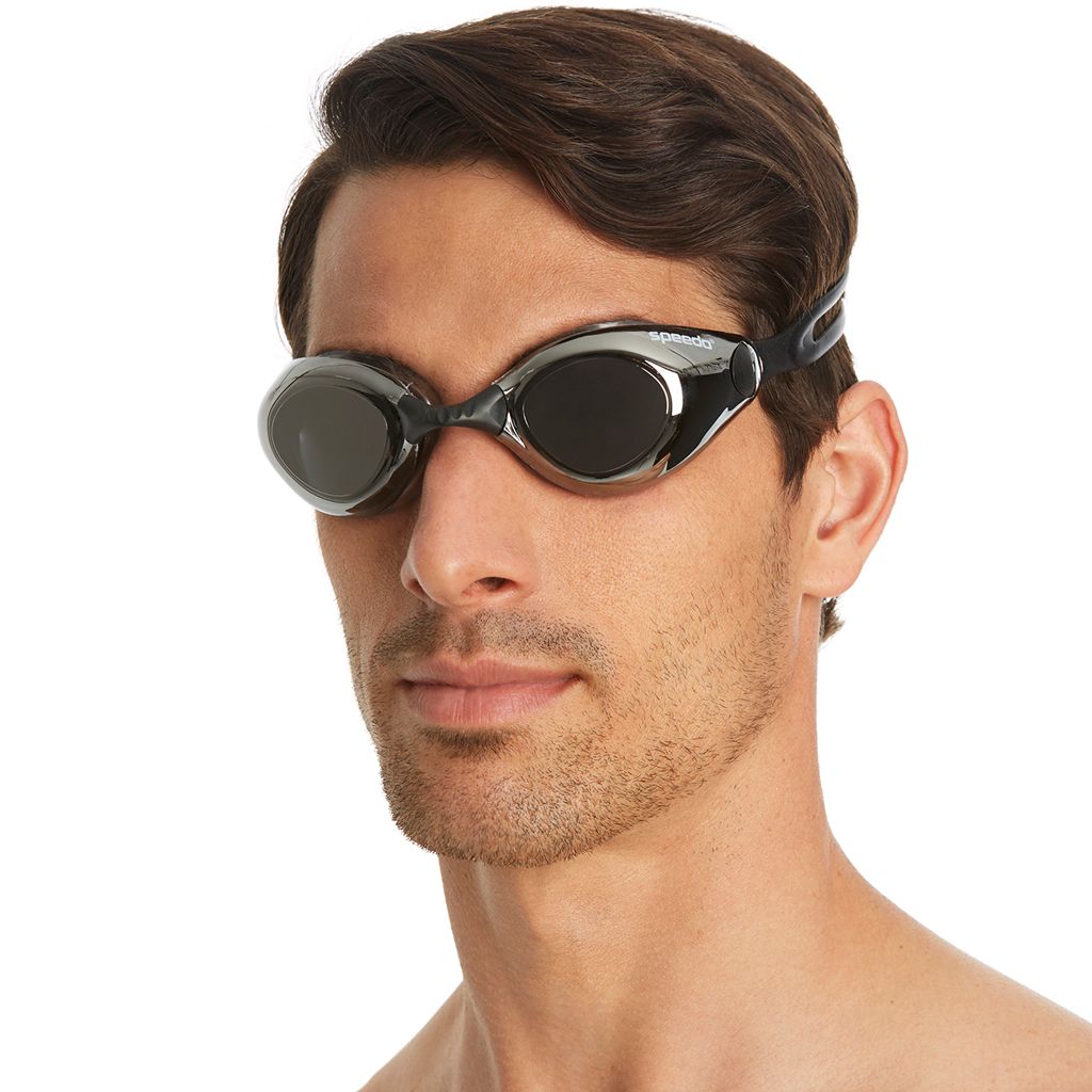 Speedo Aquapulse Aynalı Yüzücü Gözlüğü - Siyah/Gri