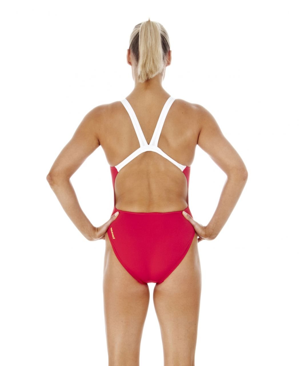Speedo Divepower Endurance+ Kadın Yüzücü Mayosu - Kırmızı/Pembe