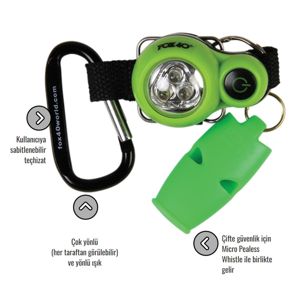 Fox40 Micro Düdük + XP Led Işık Kiti