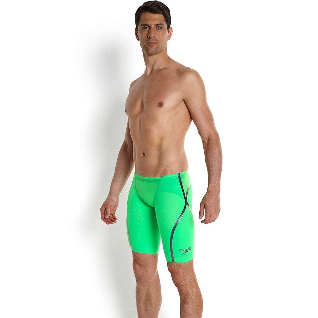 Speedo Lzr Racer X  Erkek Jammer Yarış Mayosu - Yeşil/Mor