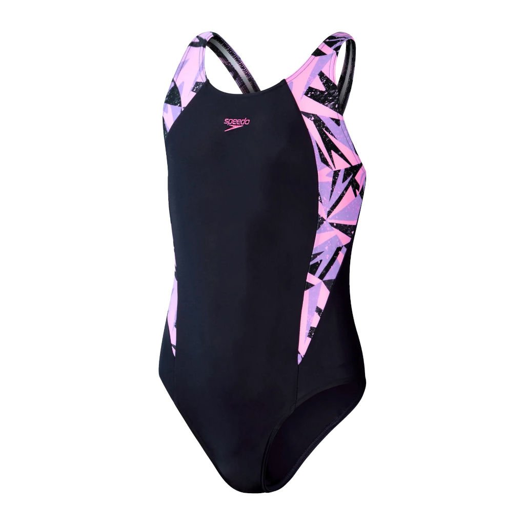 Speedo Hyperboom Splice Muscleback Kız Çocuk Yüzücü Mayosu