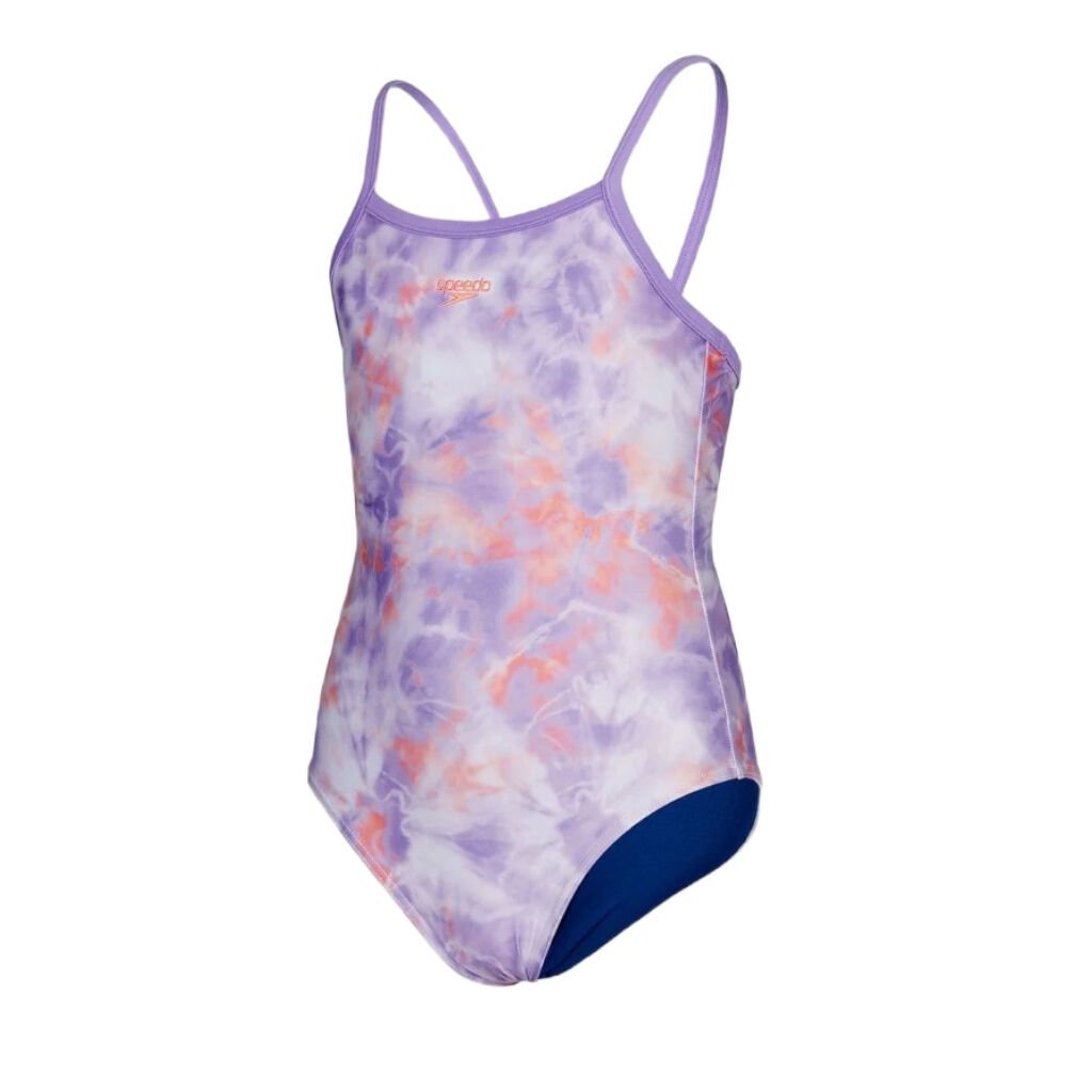 Speedo Allover Thinstrap Kız Çocuk Yüzücü Mayosu