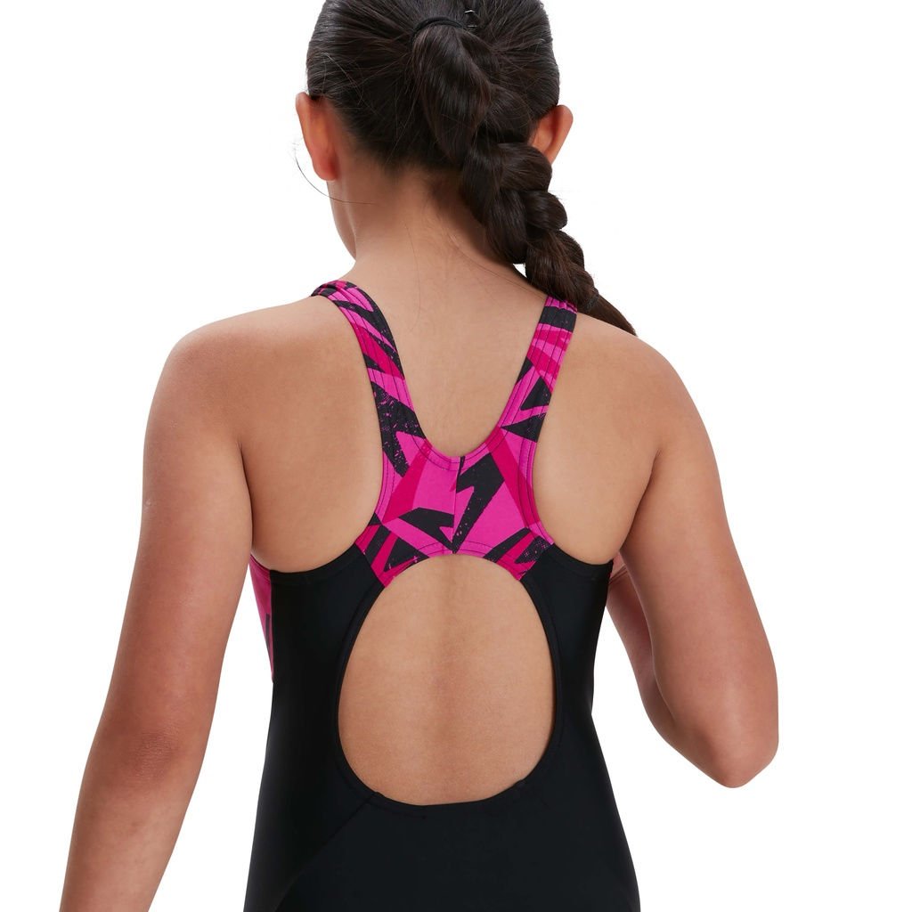 Speedo Hyperboom Splice Muscleback Çocuk Yüzücü Mayosu