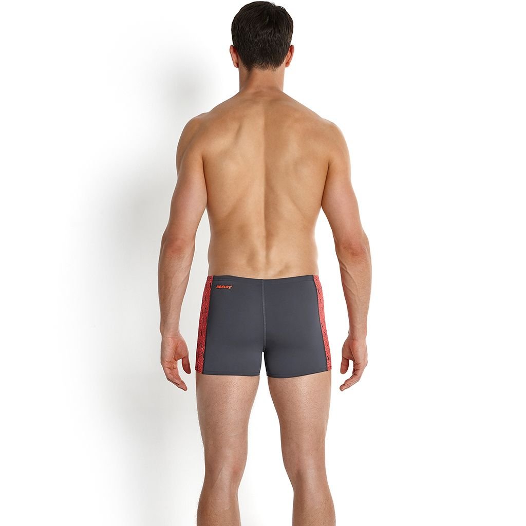 Speedo Endurance Plus Erkek Aquashort Yüzücü Mayosu - Siyah/Kırmızı