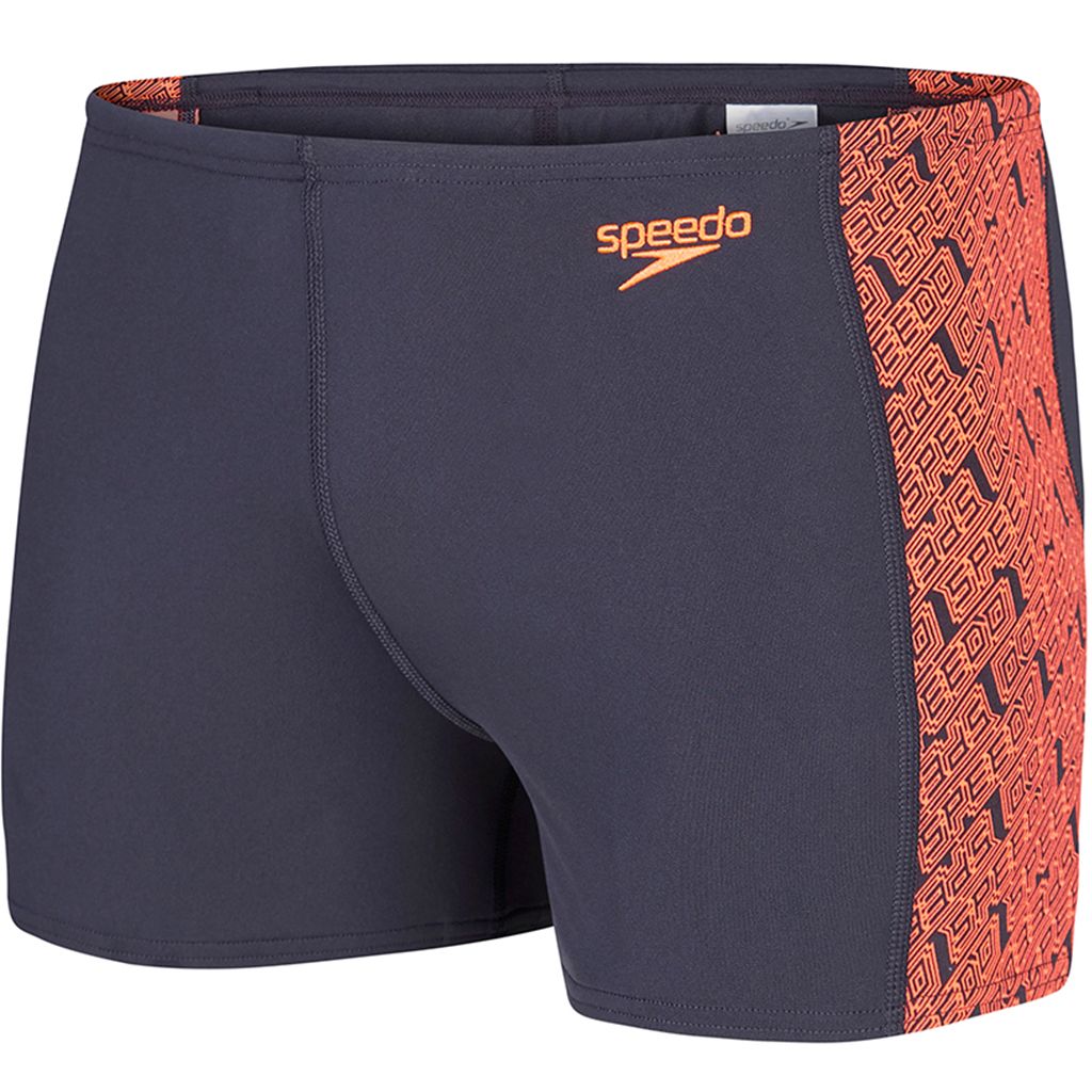 Speedo Endurance Plus Erkek Aquashort Yüzücü Mayosu - Siyah/Kırmızı