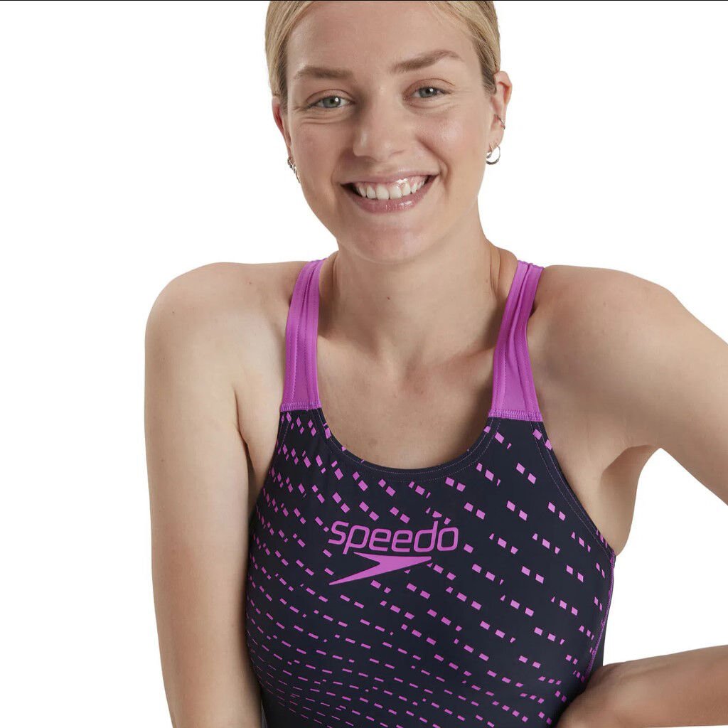 Speedo Medley Logo Medalist Kadın Yüzücü Mayosu