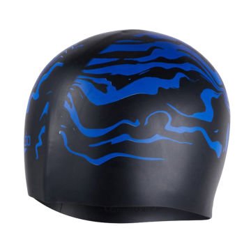 Speedo  Print Uzun Saç Silikon Yüzücü Bonesi