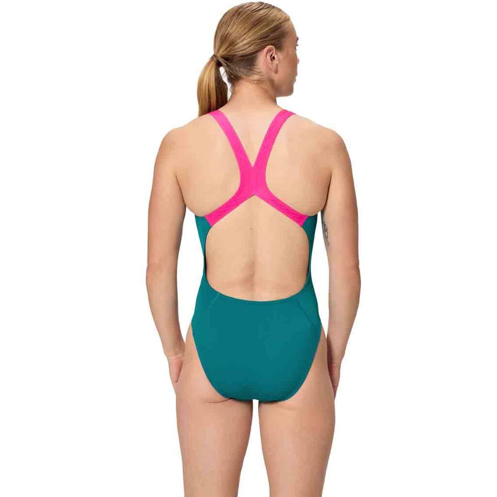 Speedo Solid Powerback One Piece Kadın Yüzücü Mayosu