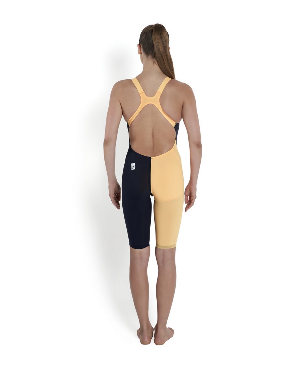 Speedo Lzr Racer ELite 2 Openback Kneeskın - Laci/Turuncu