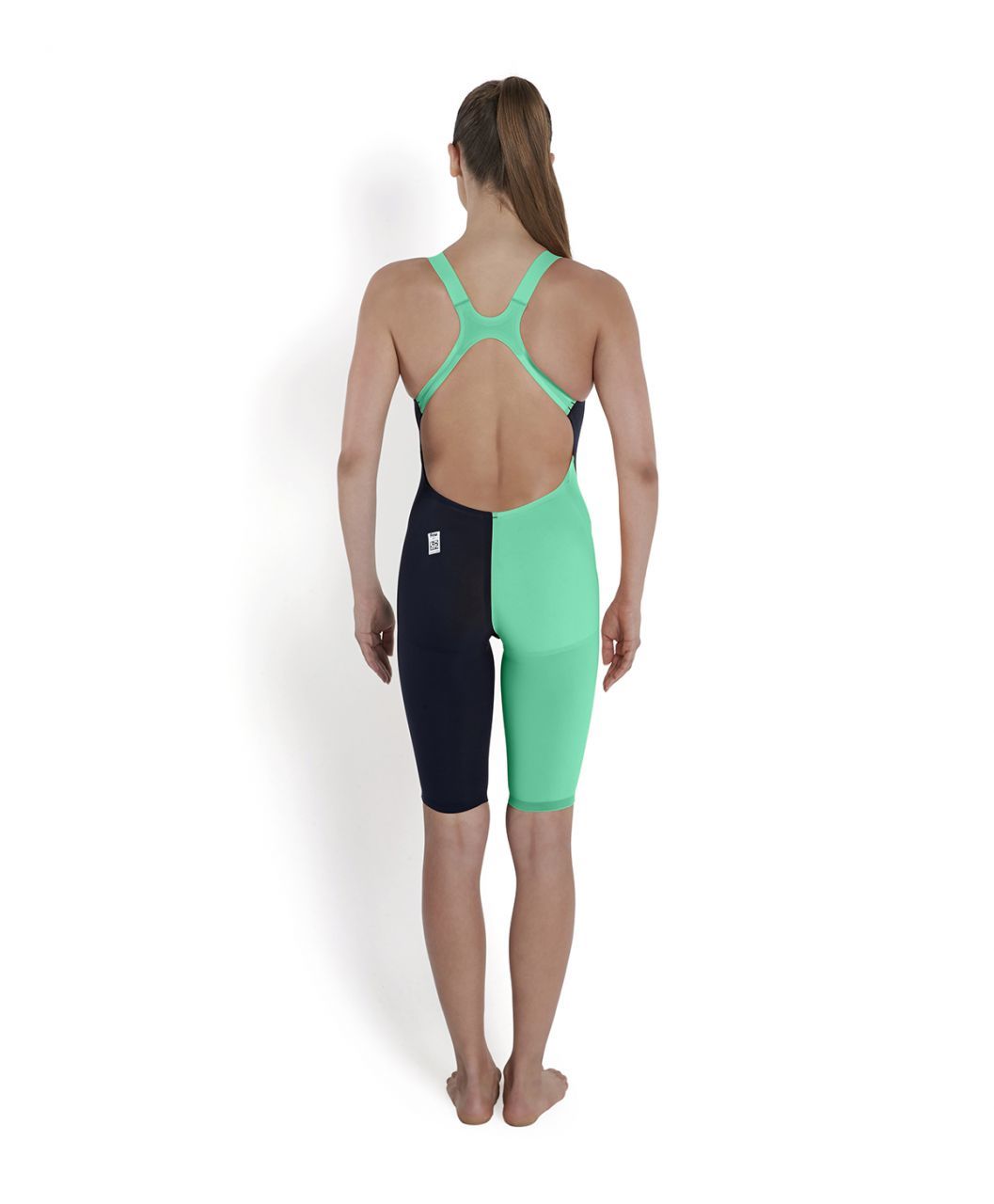 Speedo Lzr Racer ELite 2 Openback Kneeskın - Siyah/Yeşil