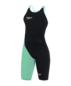Speedo Lzr Racer ELite 2 Openback Kneeskın - Siyah/Yeşil