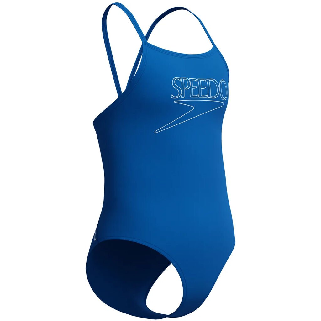 Speedo Endurance+ Logo Thinstrap Kadın Yüzücü Mayosu