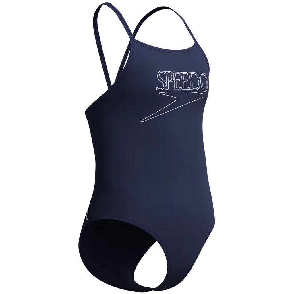 Speedo Endurance+ Logo Thinstrap Kadın Yüzücü Mayosu