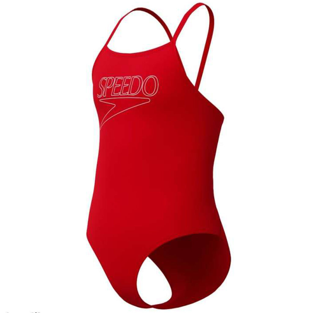 Speedo Endurance+ Logo Thinstrap Kadın Yüzücü Mayosu