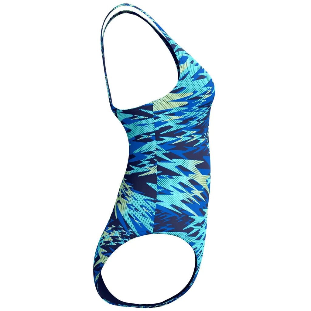 Speedo Hyperboom Print Medalist Kadın Yüzücü Mayosu