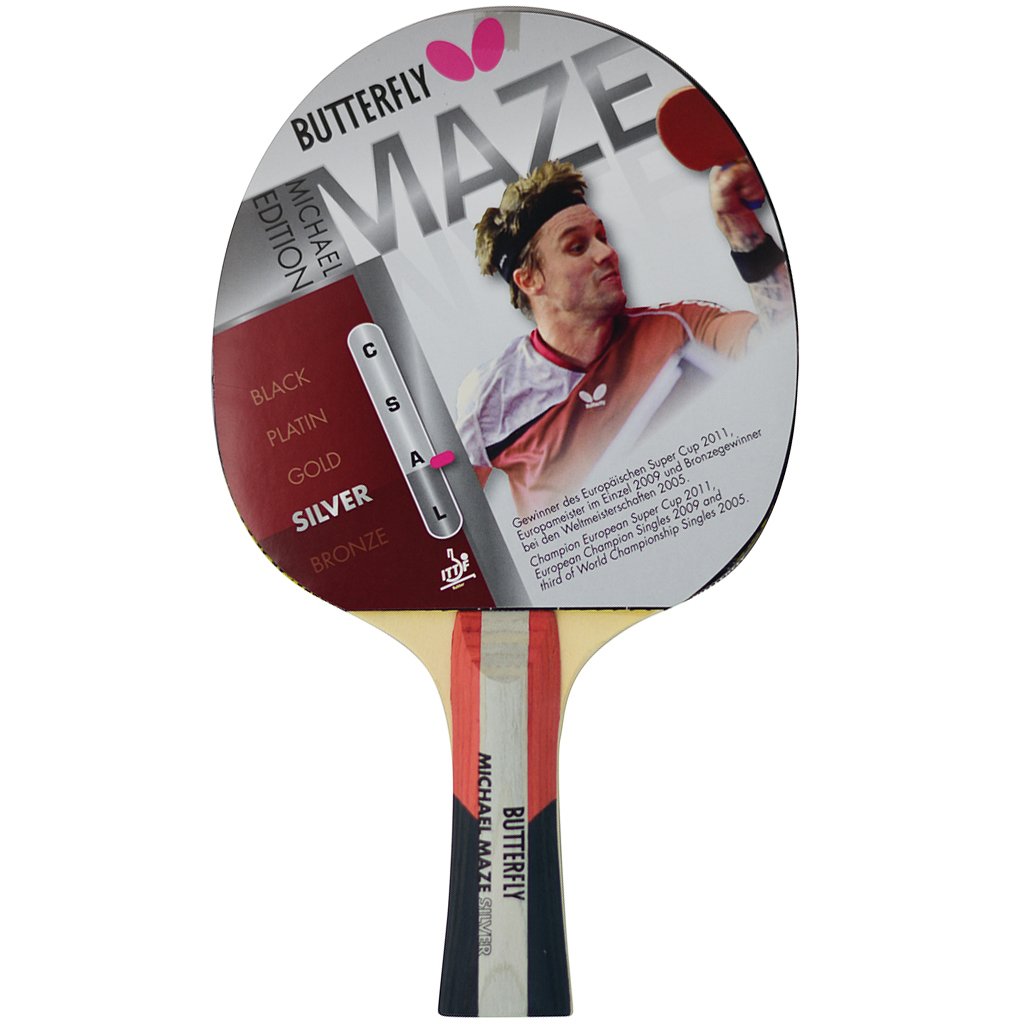 Butterfly Butterfly Michael Maze Silver Masa Tenisi Raketi