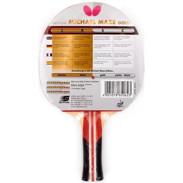 Butterfly Butterfly Michael Maze Gold Masa Tenisi Raketi