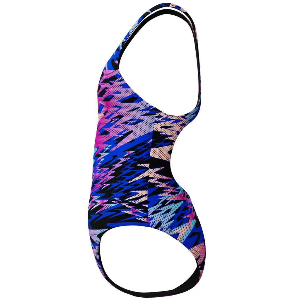 Speedo Hyperboom Print Medalist Kadın Yüzücü Mayosu