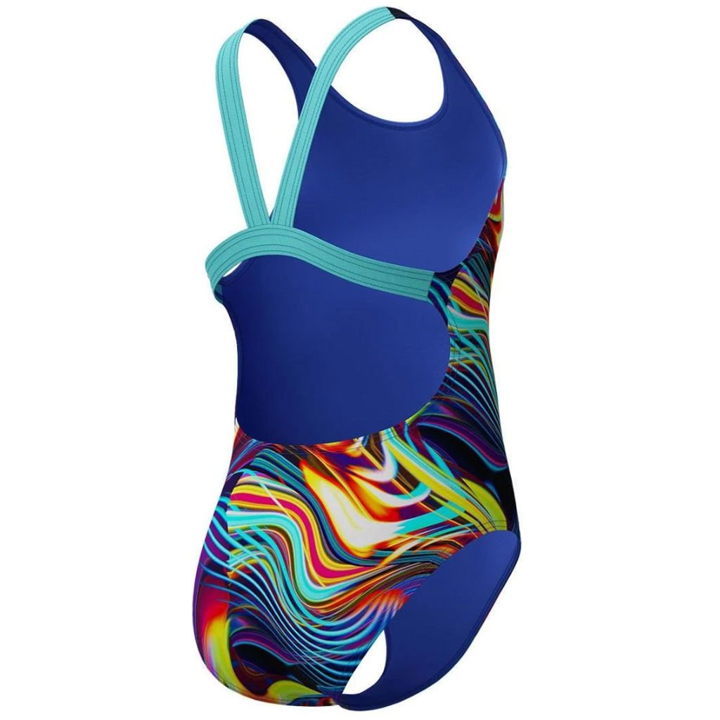 Speedo Digital Allover Kız Çocuk Yüzücü Mayosu