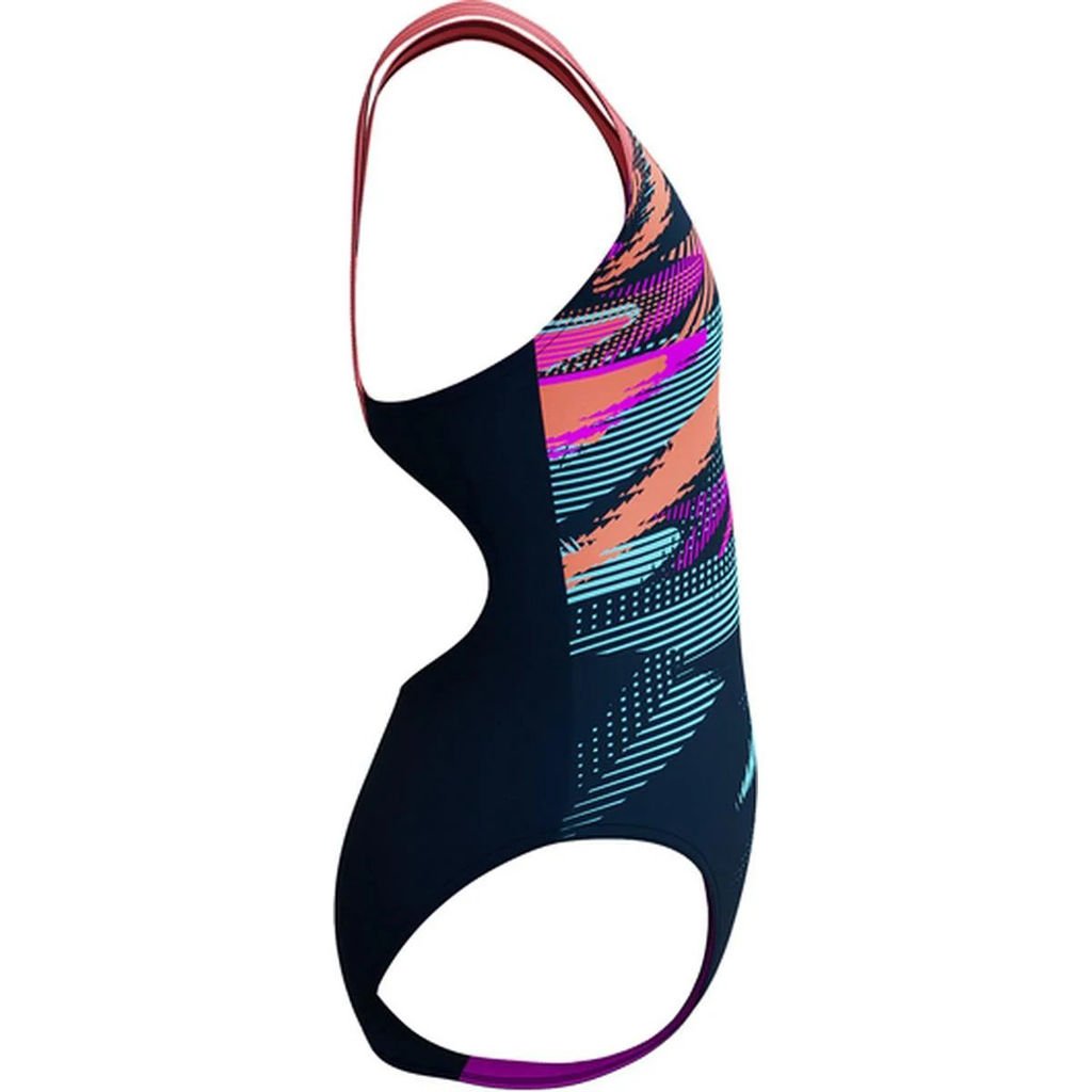 Speedo Digital Placement Kız Çocuk Yüzücü Mayosu