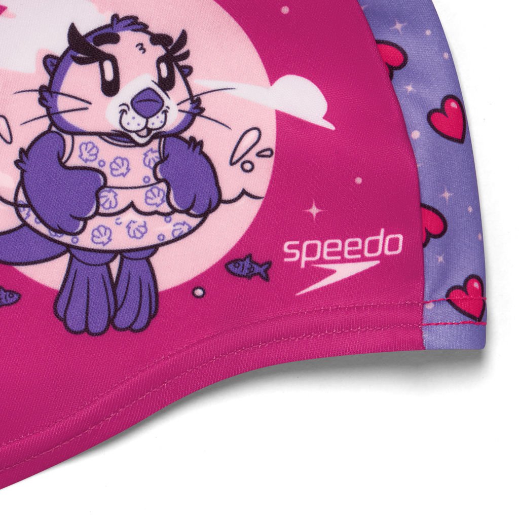 Speedo Printed Poly Çocuk Yüzücü Bonesi