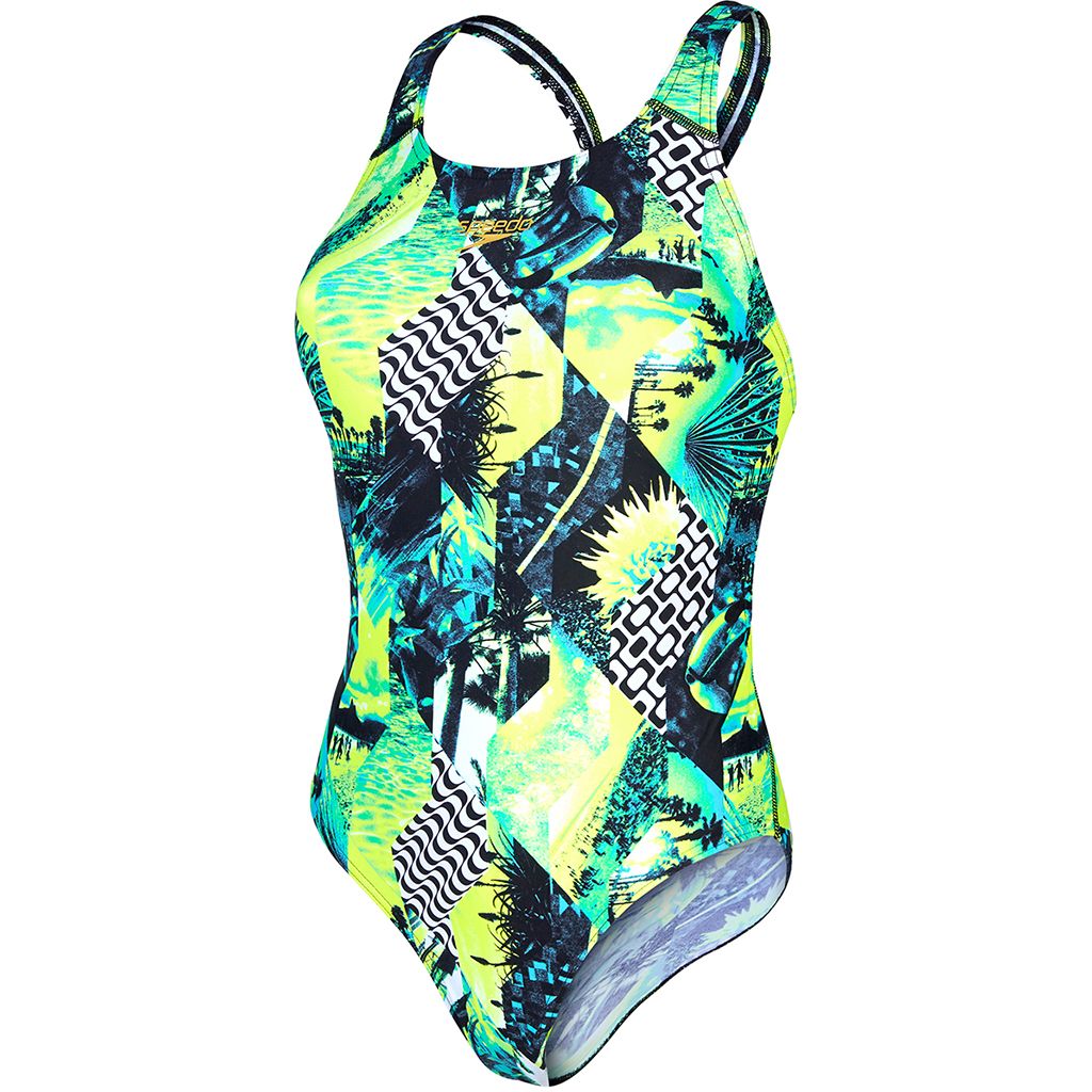 Speedo Endurance 10 Bayan Yüzücü Mayosu - Yeşil/Siyah