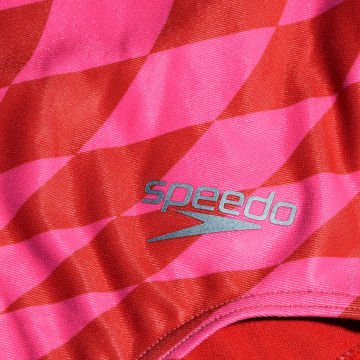 Speedo Allover Digital V Back Kız Çocuk Yüzücü Mayosu