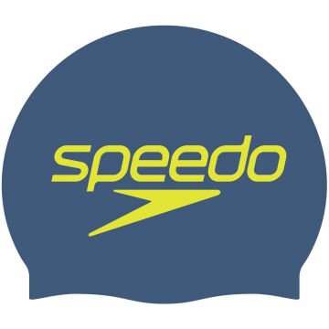 Speedo Slogan Printed Silikon Yetişkin Yüzücü Bonesi