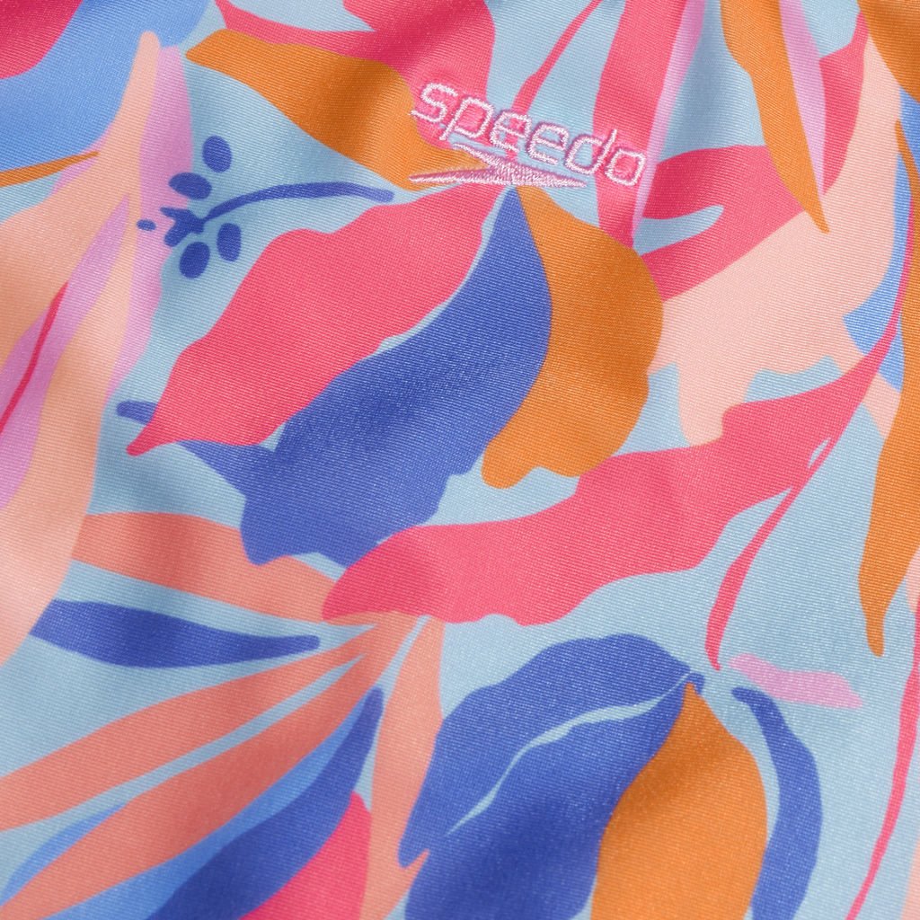 Speedo Alo Printed Twinstrap Kız Çocuk Yüzücü Mayosu