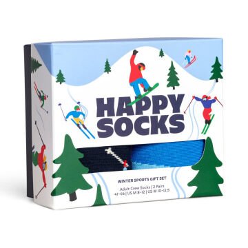 Happy Socks Winter Sports Gift Set 2'li Unisex Çorap