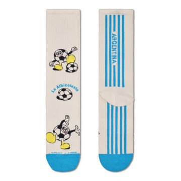 Happy Socks Team Argentina Football Günlük Unisex Çorap