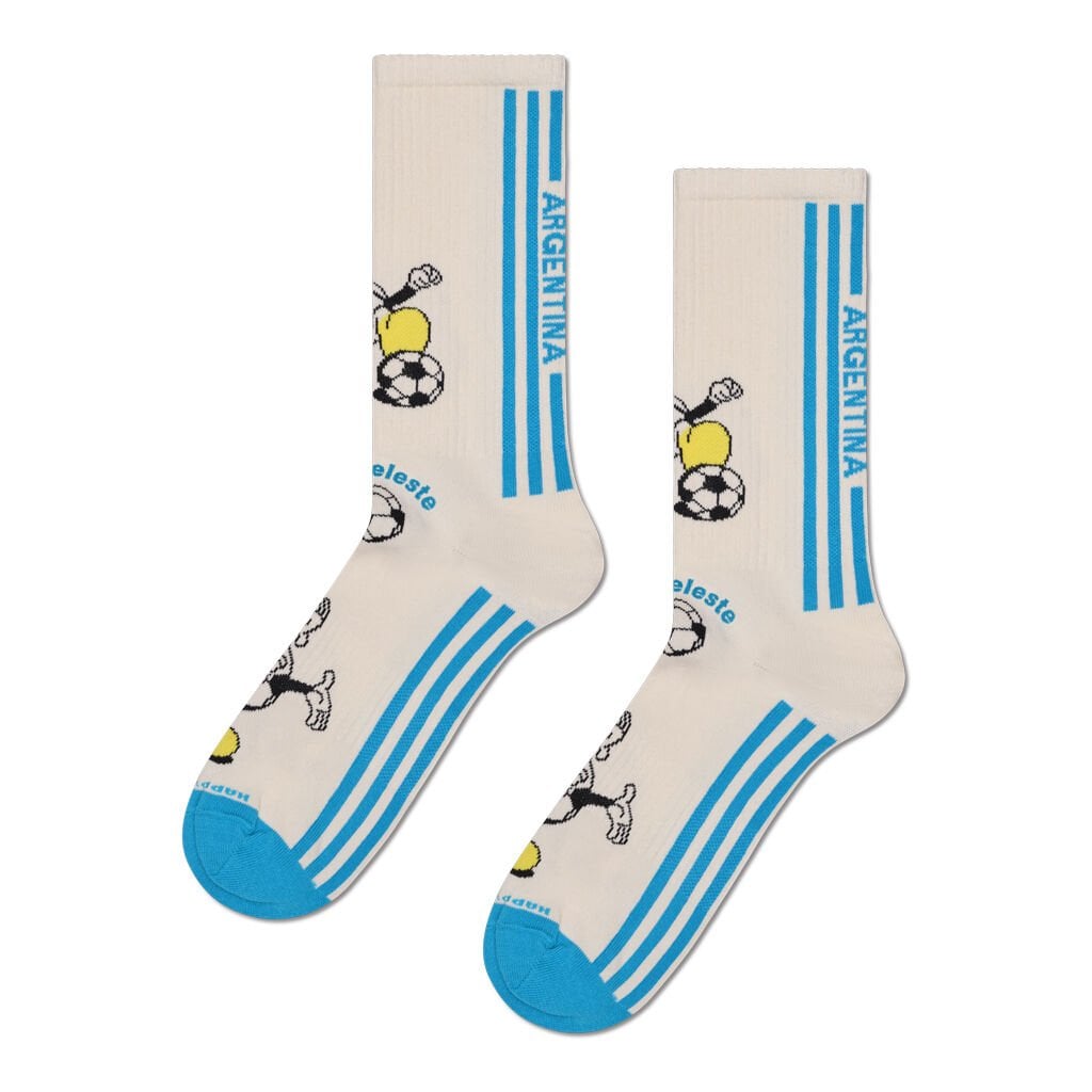Happy Socks Team Argentina Football Günlük Unisex Çorap