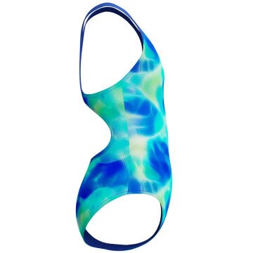 Speedo Allover Print Splashback Kız Çocuk Yüzücü Mayosu