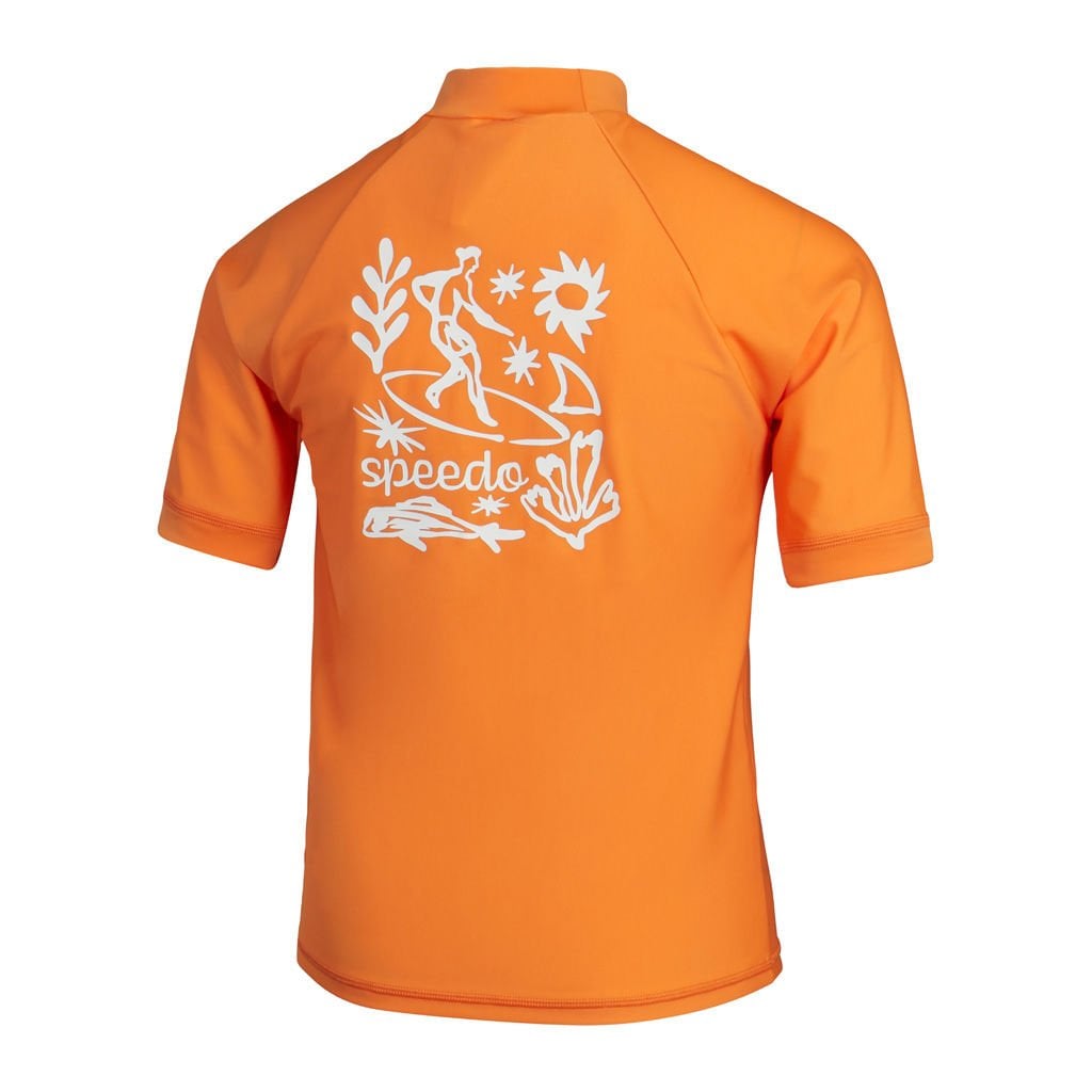 Speedo Print SS Rash Top Jammer Güneş Koruyucu Çocuk Tişört