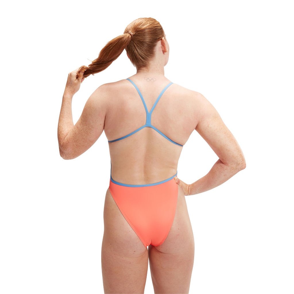 Speedo Solid V Back Kadın Yüzücü Mayosu