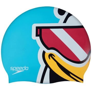 Speedo Printed Character Silikon Çocuk Yüzücü Bonesi