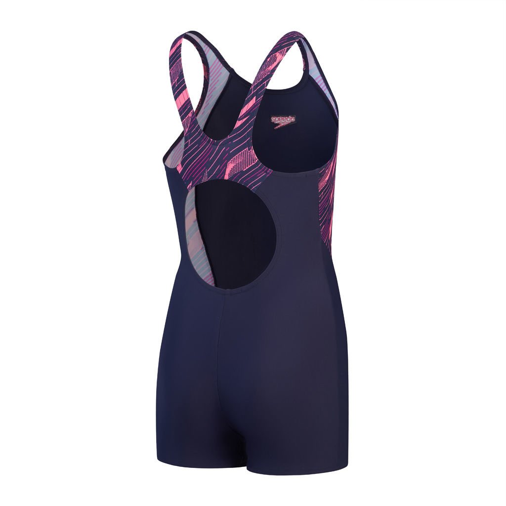 Speedo Hyperboom Splice Legsuit Kız Çocuk Yüzücü Mayosu