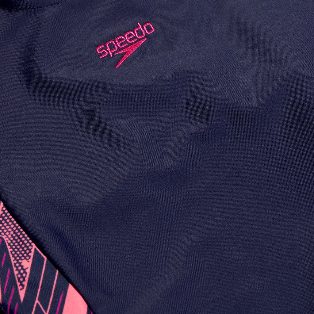 Speedo Hyperboom Splice Legsuit Kız Çocuk Yüzücü Mayosu