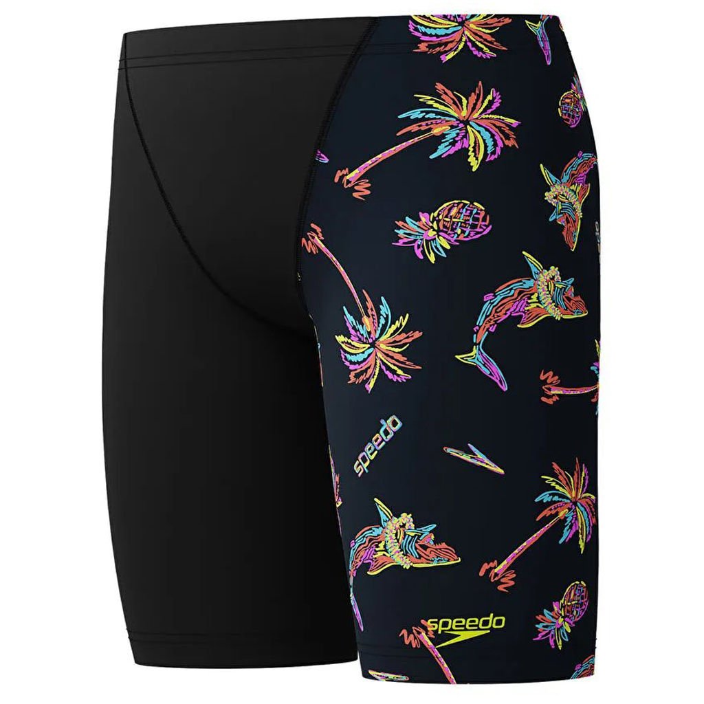 Speedo Allover Leg V Cut Jammer Erkek Çocuk Yüzücü Mayosu