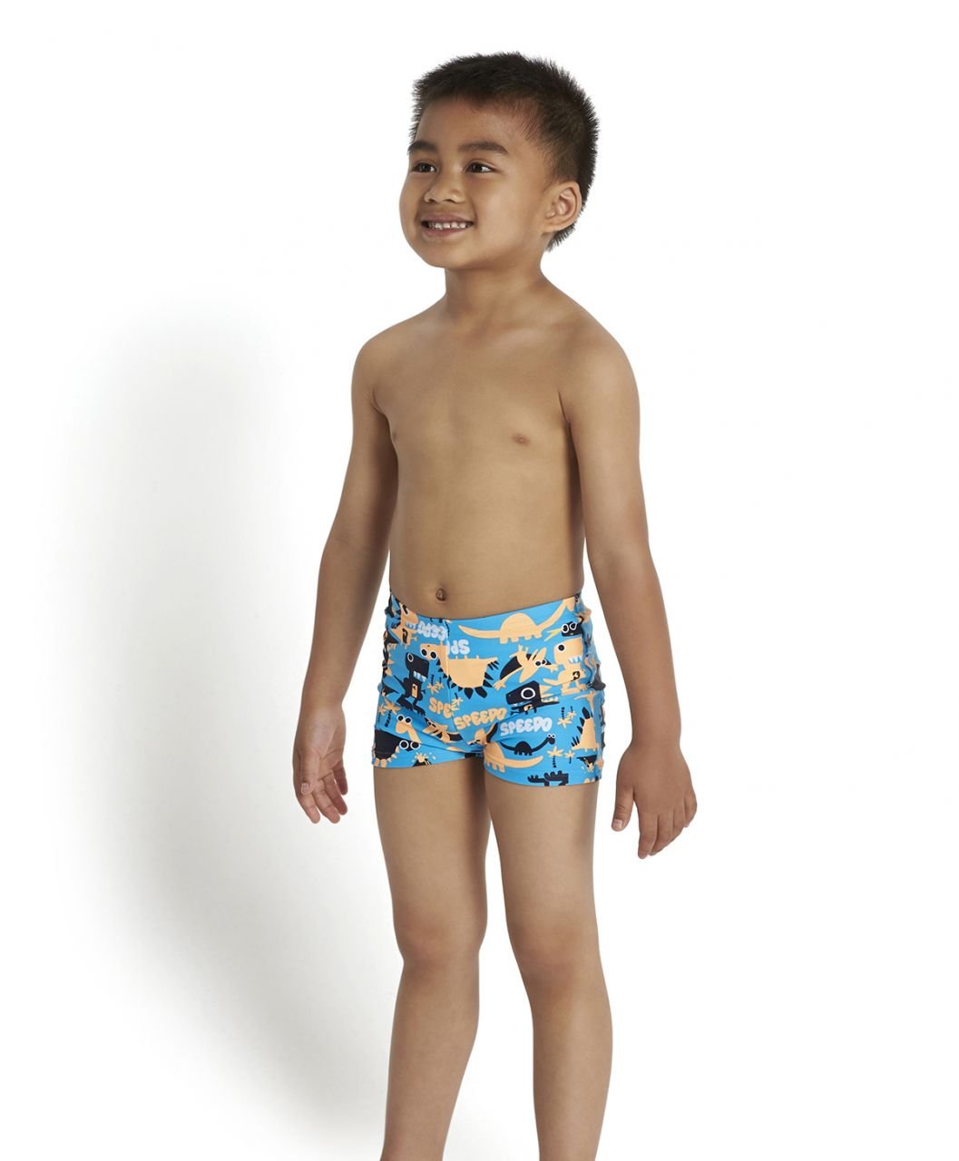 Speedo Essential Allover Aquashort - Mavi/Turuncu