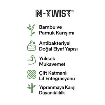Norfolk Retro N-twist Bambu ve Pamuklu Günlük Spor Çorabı