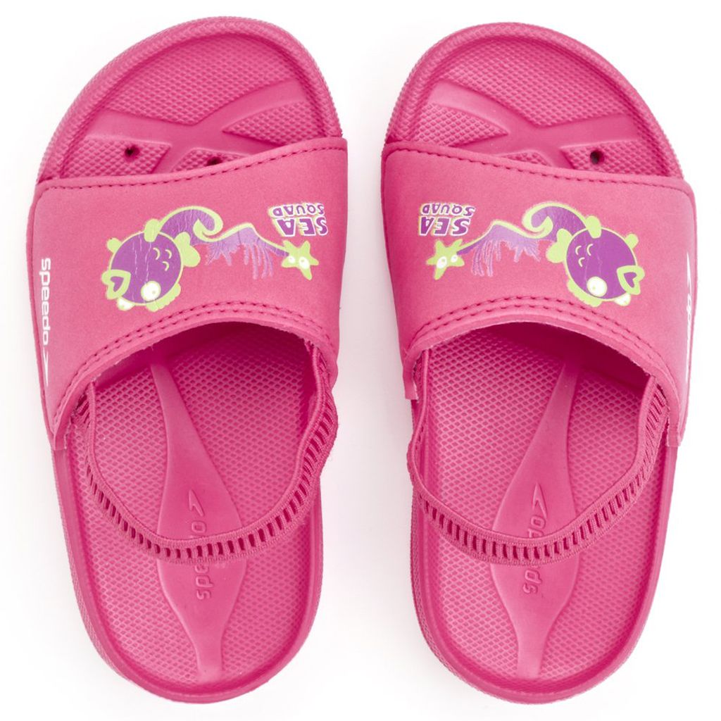 Speedo Atamı Seasquad Bebek Terliği - Pembe/Mor