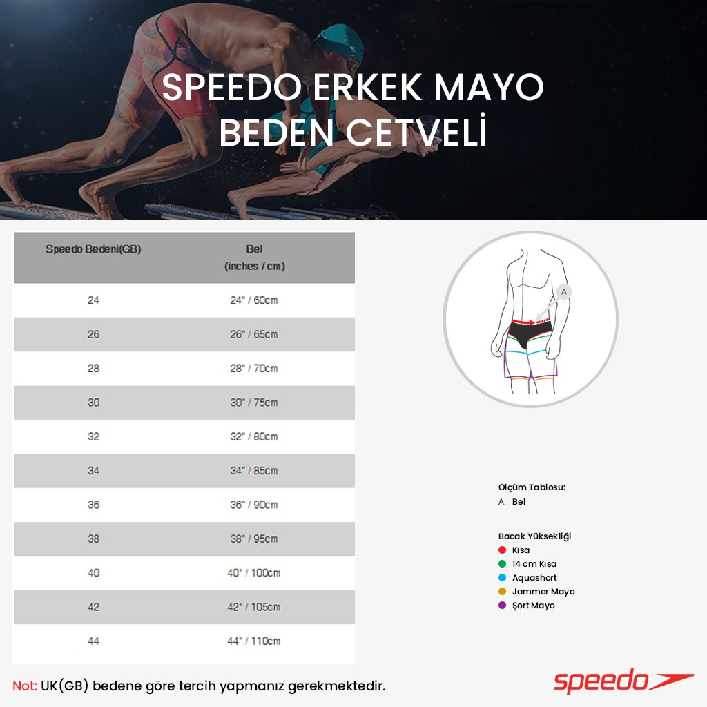 Speedo Endurance Plus Erkek Jammer Yüzücü Mayosu - Lacivert/Gri