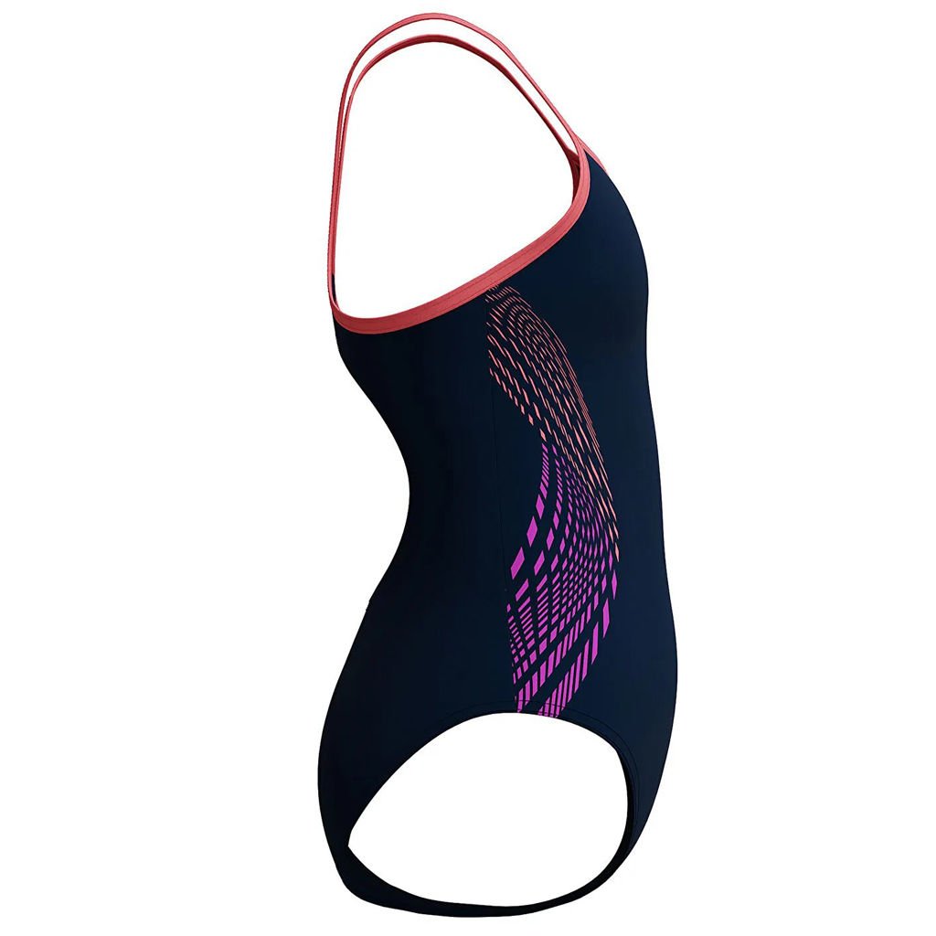 Speedo Placement Kız Çocuk Yüzücü Mayosu