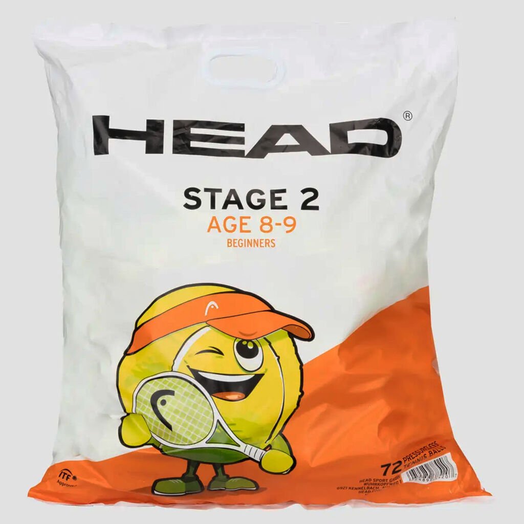 Head Polybag Stage 2 72'li Çocuk Tenis Topu