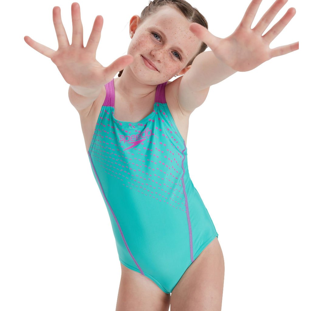 Speedo  Logo Medley Kız Çocuk Yüzücü Mayosu
