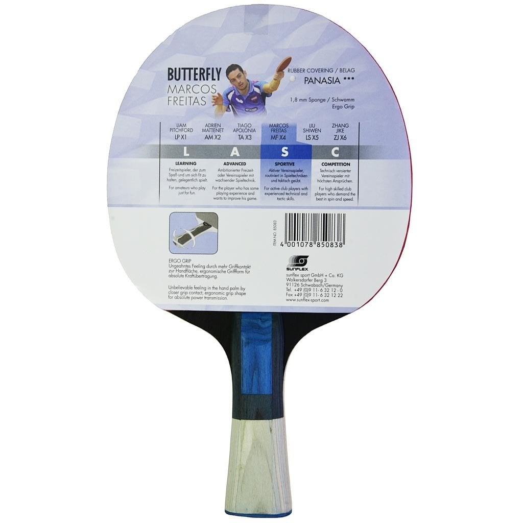 Butterfly Marcos Freitas MFX4 Masa Tenisi Raketi 85083S